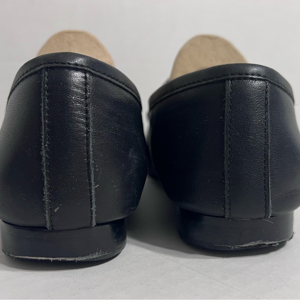 GUCCI Calfskin Jordaan Black Leather Loafers Horsebit Gold Hardware Size 38 - Picture 7 of 10